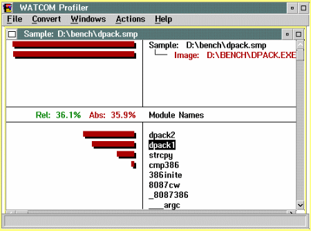 profiler modulenames