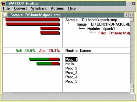 profiler routinenames