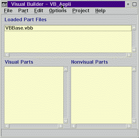 Figure 9. Visual Builder Main Window