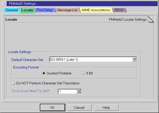 PMMail locale configuration