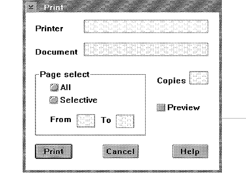 Application Printer Setup Dialog