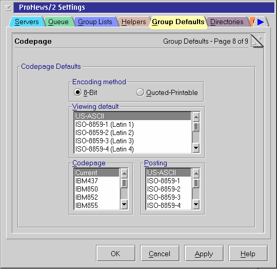 Pronews charset configuration