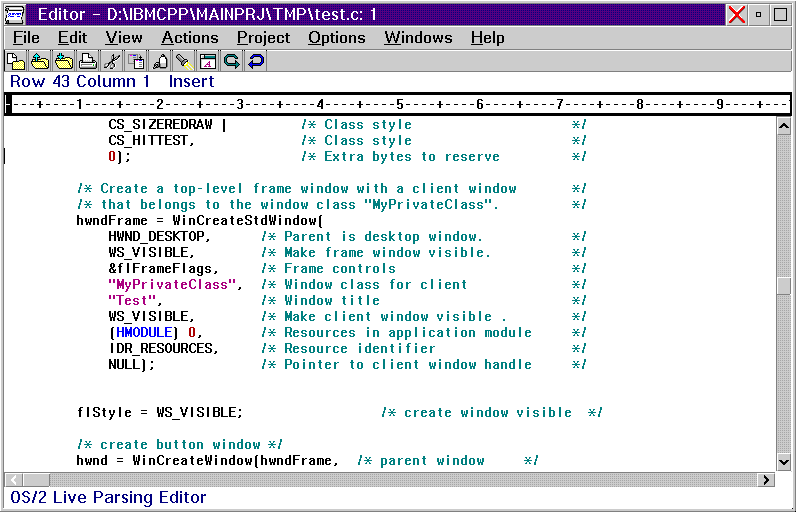 Live Parsing Editor