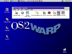 The OS/2 V4 desktop