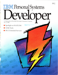 IBM Personal Systems Developer Spring 1992 Cover